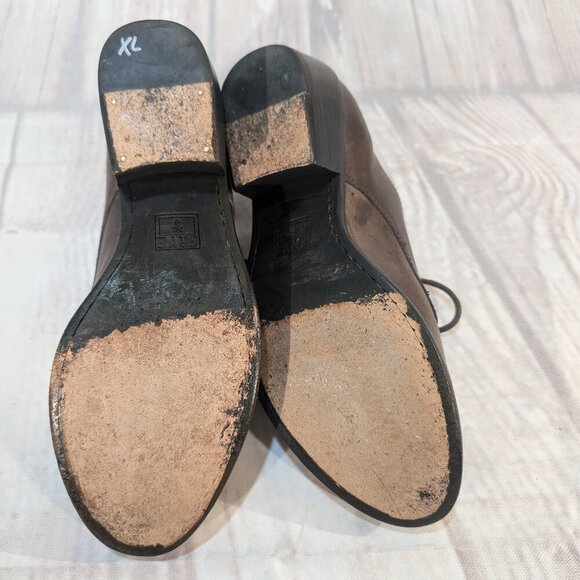 Frye Brown Leather Lace-Up Oxford Shoes Women Sz 7B - Picture 11 of 11